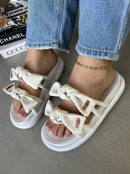 Sandalias Velvet Bow